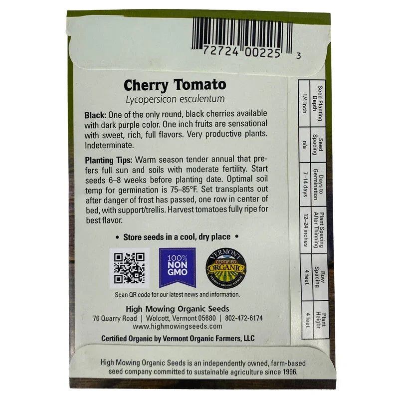 Organic Black Cherry Tomato – Grow Organic