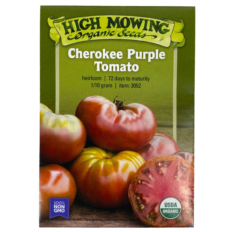 Organic Cherokee Purple Tomato High Mowing Seeds