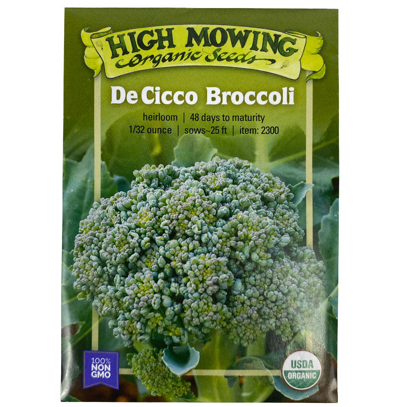 Organic Di Cicco Broccoli High Mowing Seeds