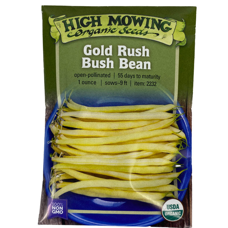 Organic Gold Rush Bush Bean High Mowing Seeds