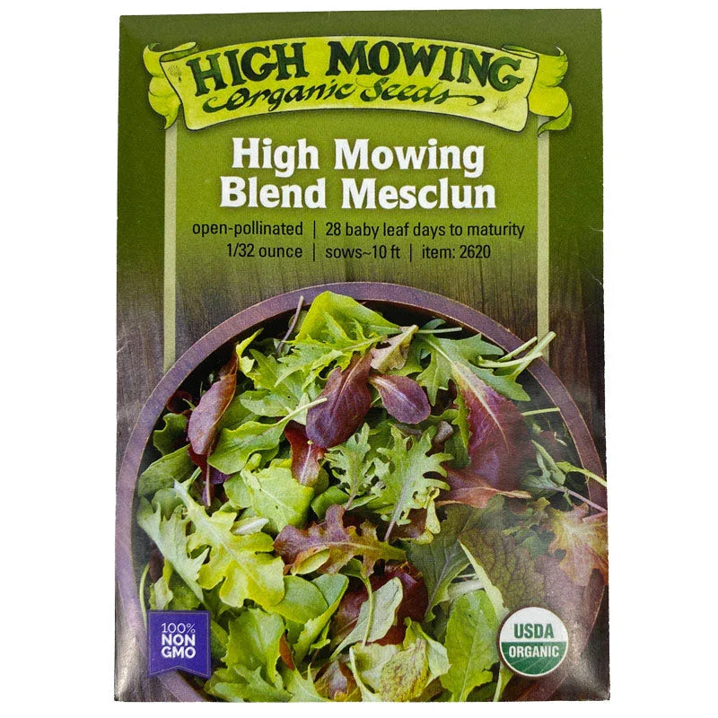 planting mesclun seeds High Mowing Organic Mesclun Mix Seeds - 32 Ounces