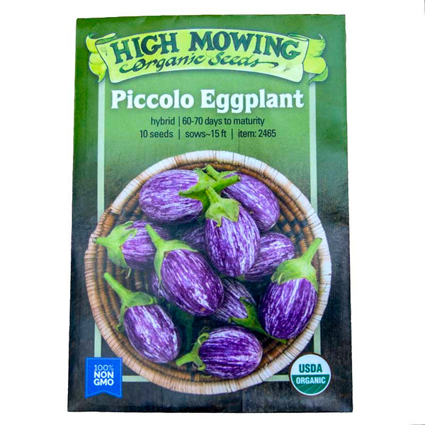Organic Piccolo F1 Eggplant Seeds – Grow Organic
