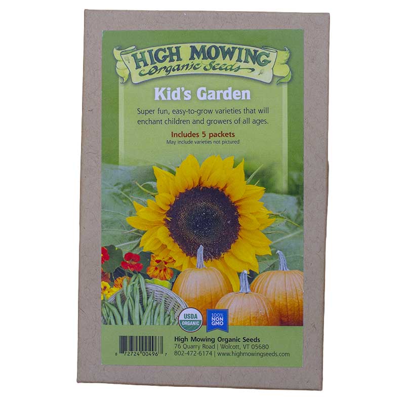 Kid's Garden 5 Seeds Packets (Organic) High Mowing Seeds