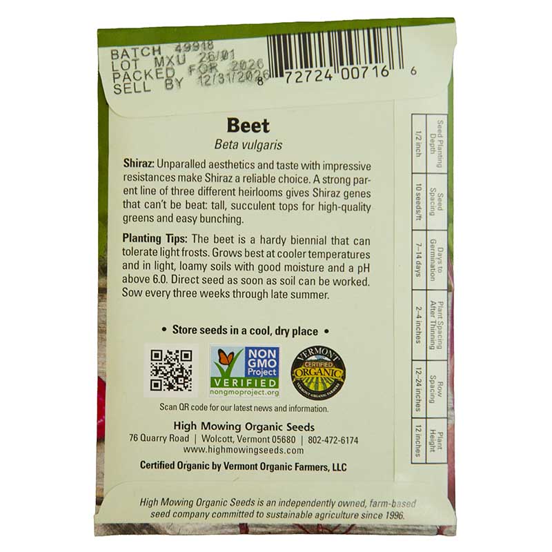 Garden Starter 6 Seeds Packets (Organic)