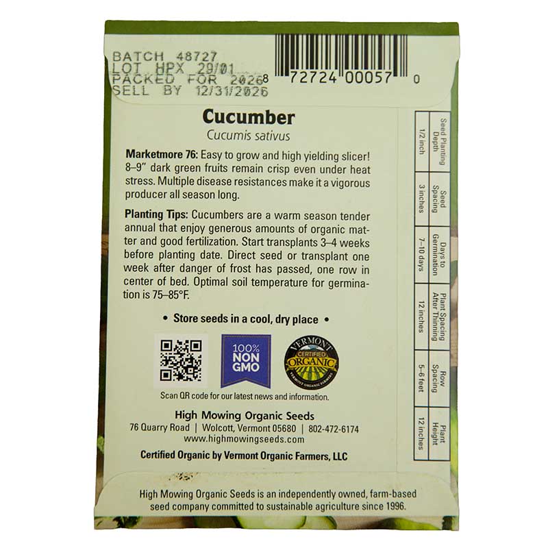 Garden Starter 6 Seeds Packets (Organic)