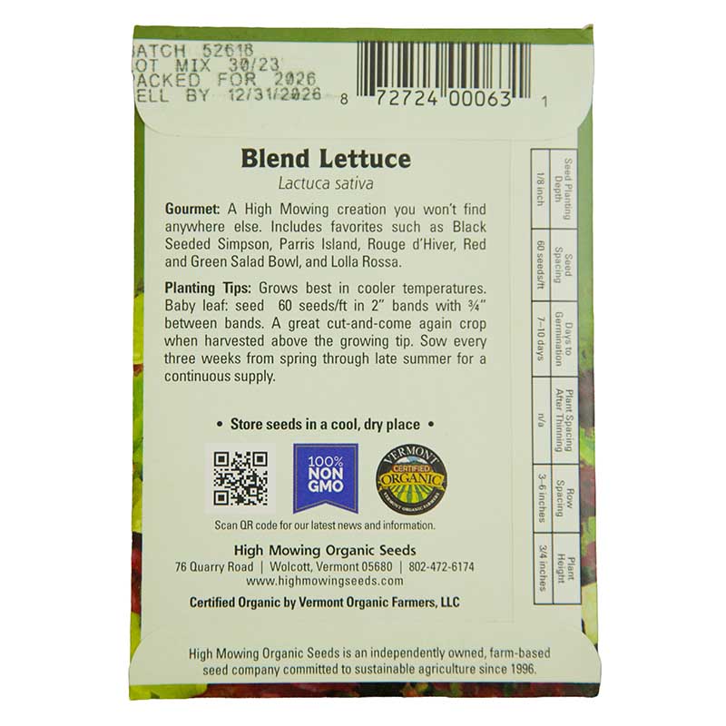 Garden Starter 6 Seeds Packets (Organic)