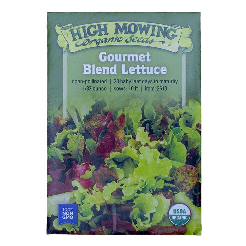 Easy Salad Greens 3 Seeds Packets (Organic) High Mowing Seeds