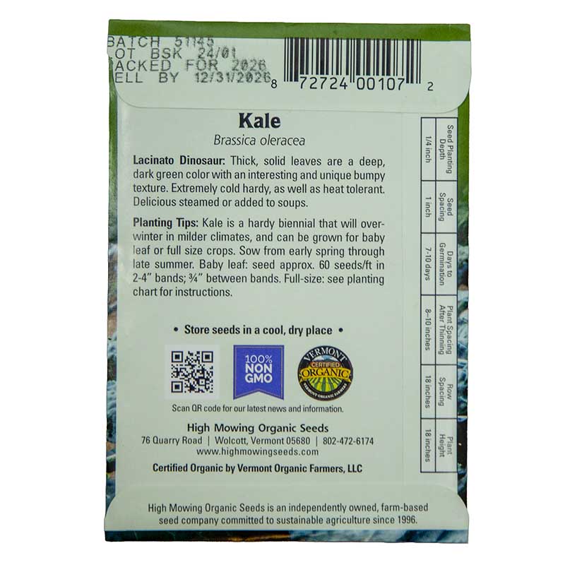 Container Garden 6 Seeds Packets (Organic) High Mowing Seeds