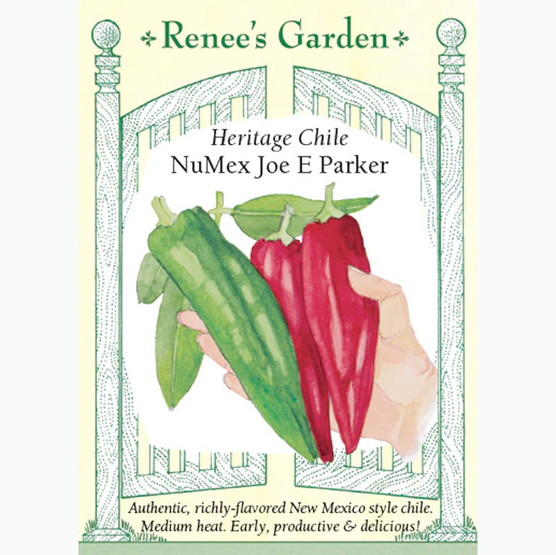 Seed Pack For NuMex Joe E Parker Peppers By Renee's Garden 