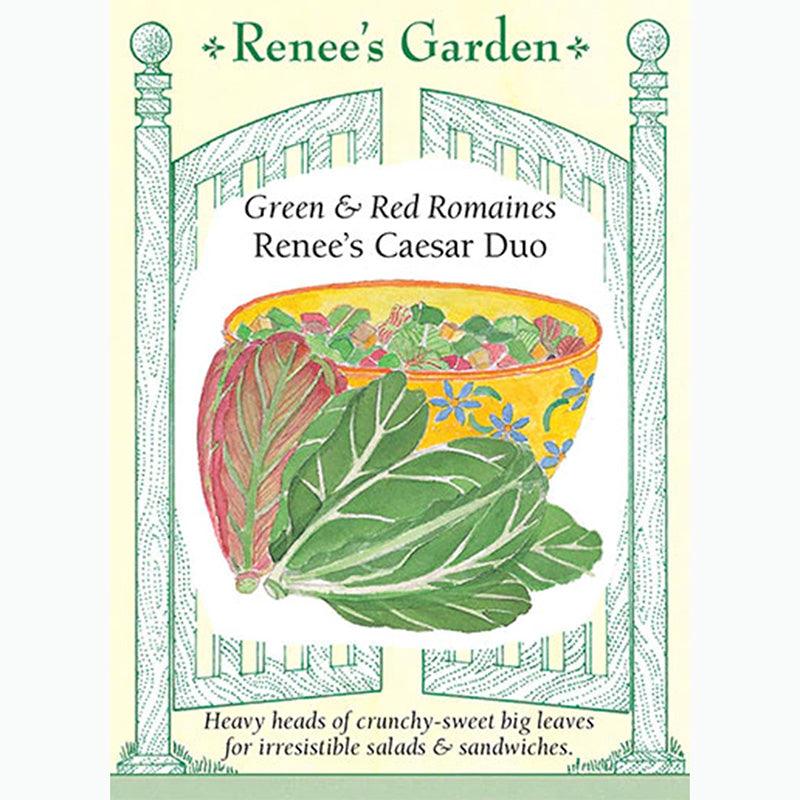 Renee's Garden Red & Green Romaines Caesar Duo Grow Organic