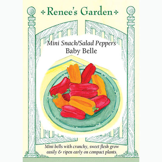 Seed Pack For Baby Belle Mini Snack Peppers By Renee's Garden
