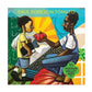 Artful Seed pack depicting sharing Paul Robeson Tomatoes between two people