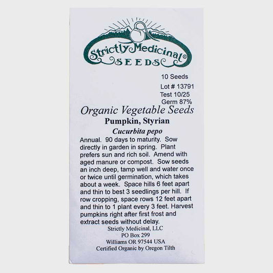 Styrian Pumpkin Seeds (Organic) Strictly Medicinal