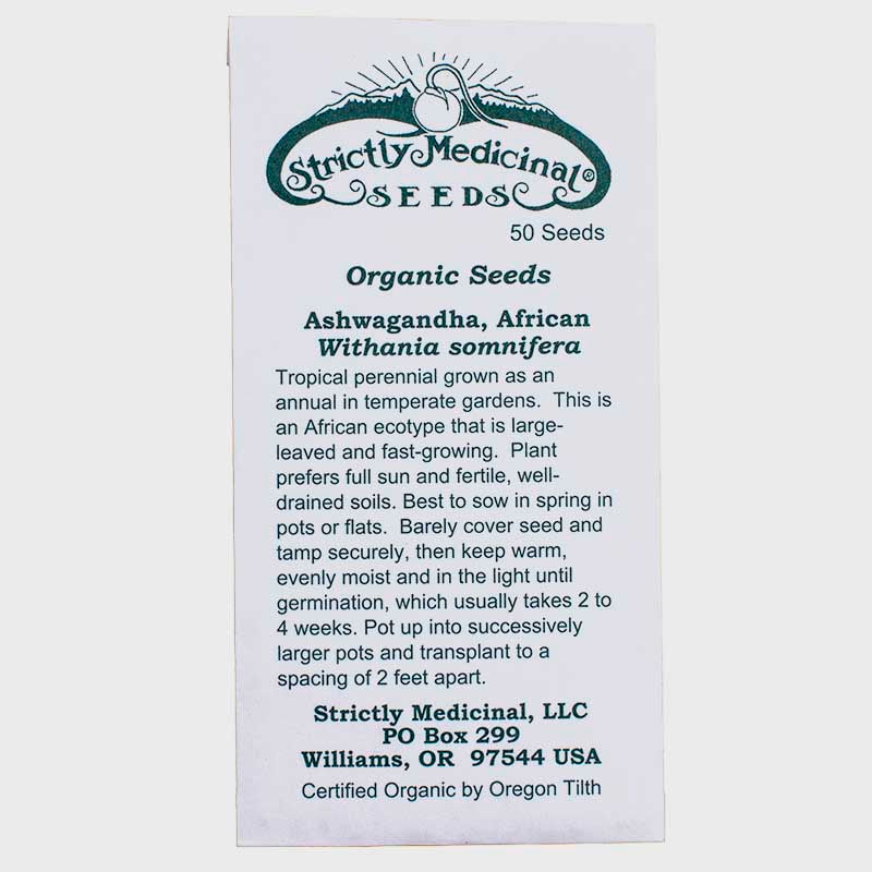 African Ashwagandha Seeds (Organic) Strictly Medicinal