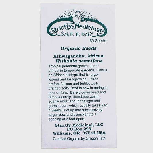 African Ashwagandha Seeds (Organic) Strictly Medicinal