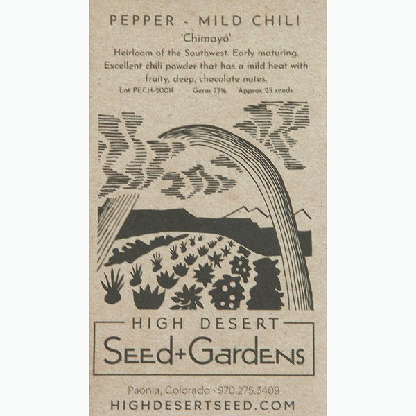 Chimayo Mild Chili Pepper Seeds Grow Organic