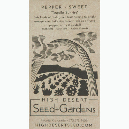 Seed Pack For Tequila Sunrise By High Desert Seed + Garden 