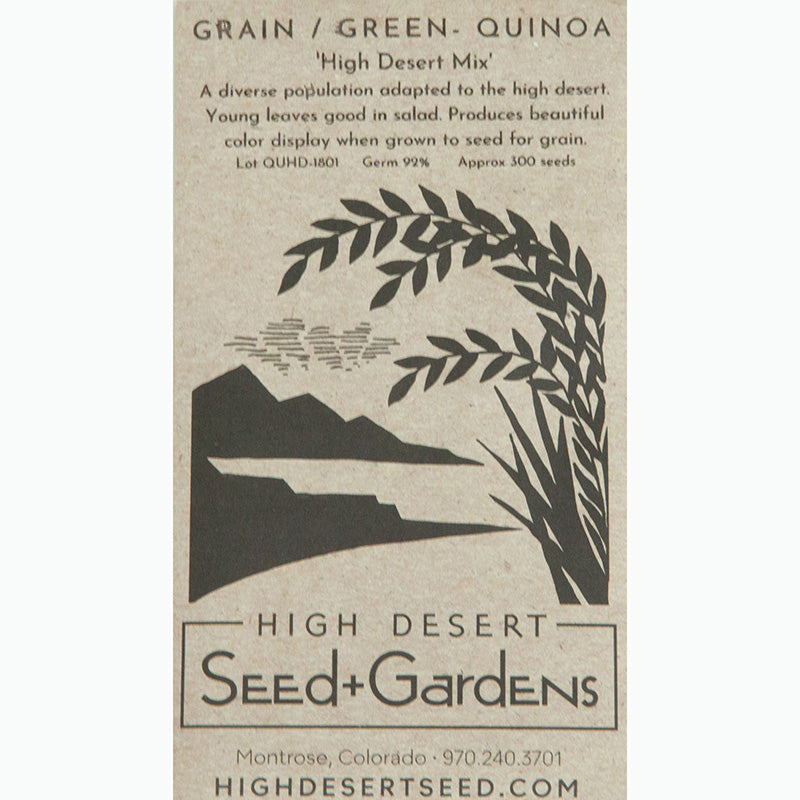 Seed Pack For Grain Quinoa By High Desert Seeds
