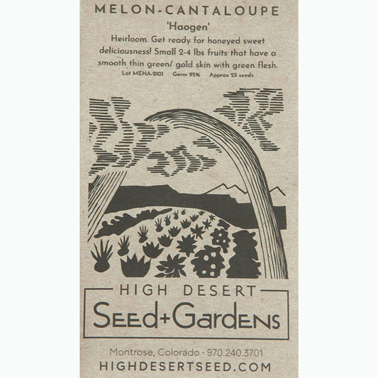 Seed Pack For Haogen Melons By High Desert Seed+ Garden