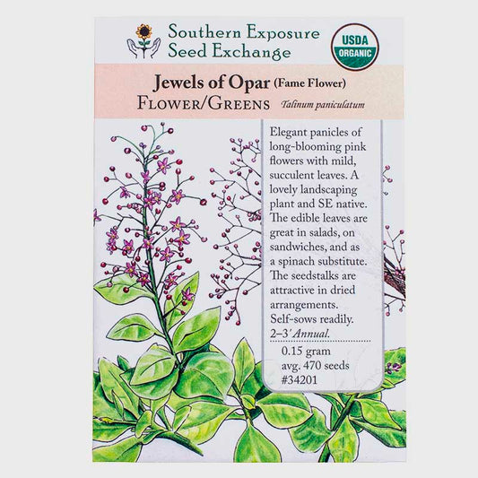 Organic Jewels of Opar - Fame Flower Seeds Southern Exposure Seed Exchange