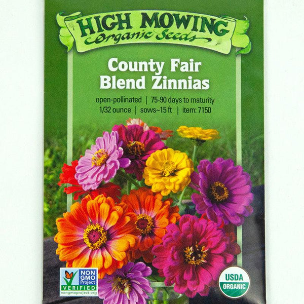pennington zinnia garden seed blend County Fair Blend Zinnia Seeds (Organic)