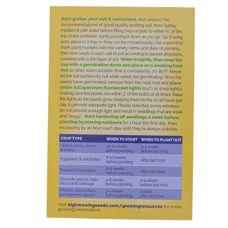 Bouquet Garden 5 Seeds Packets (Organic) High Mowing Seeds