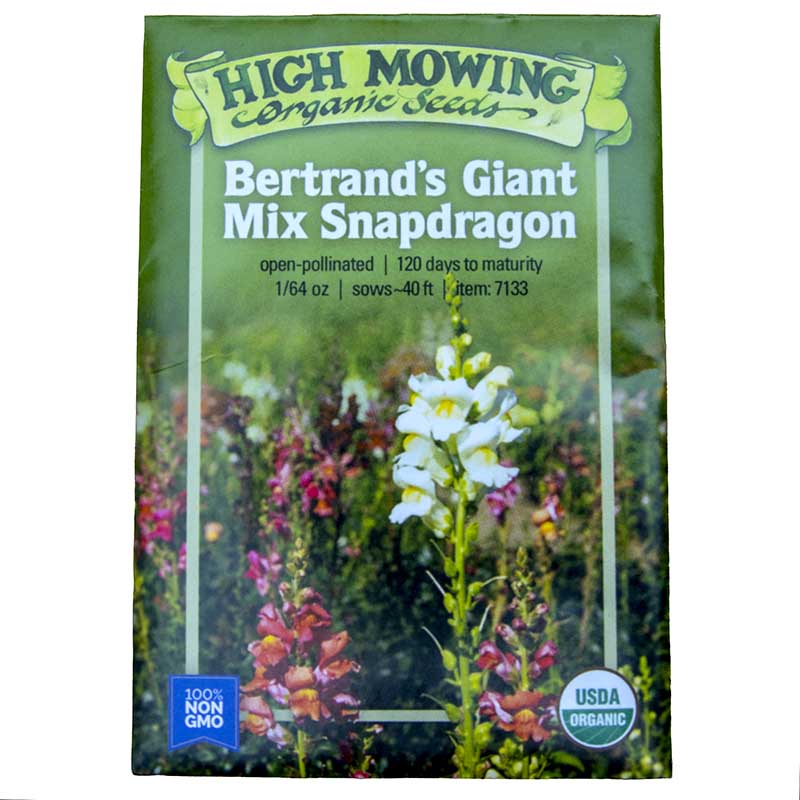 Bertrand's Giant Snapdragon Mix Seeds (Organic) High Mowing Seeds