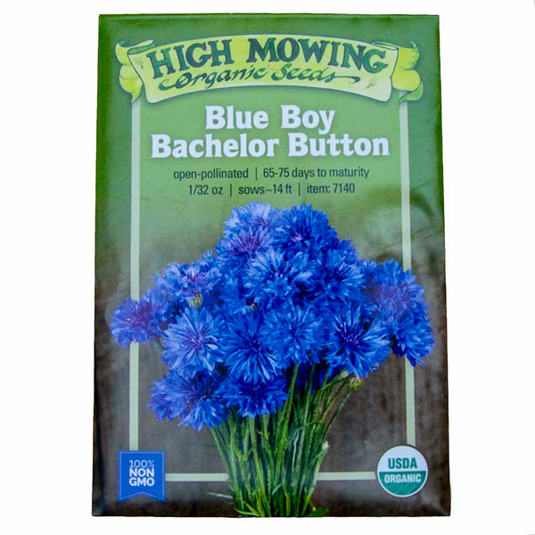 button rose seeds Blue Boy Bachelor Button Seeds (Organic)