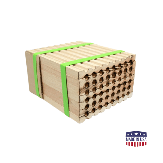 Spring Reusable Wood Trays for Mason Bees - 8mm - Grow Organic