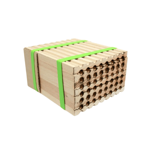Spring Reusable Wood Trays for Mason Bees - 8mm CrownBees