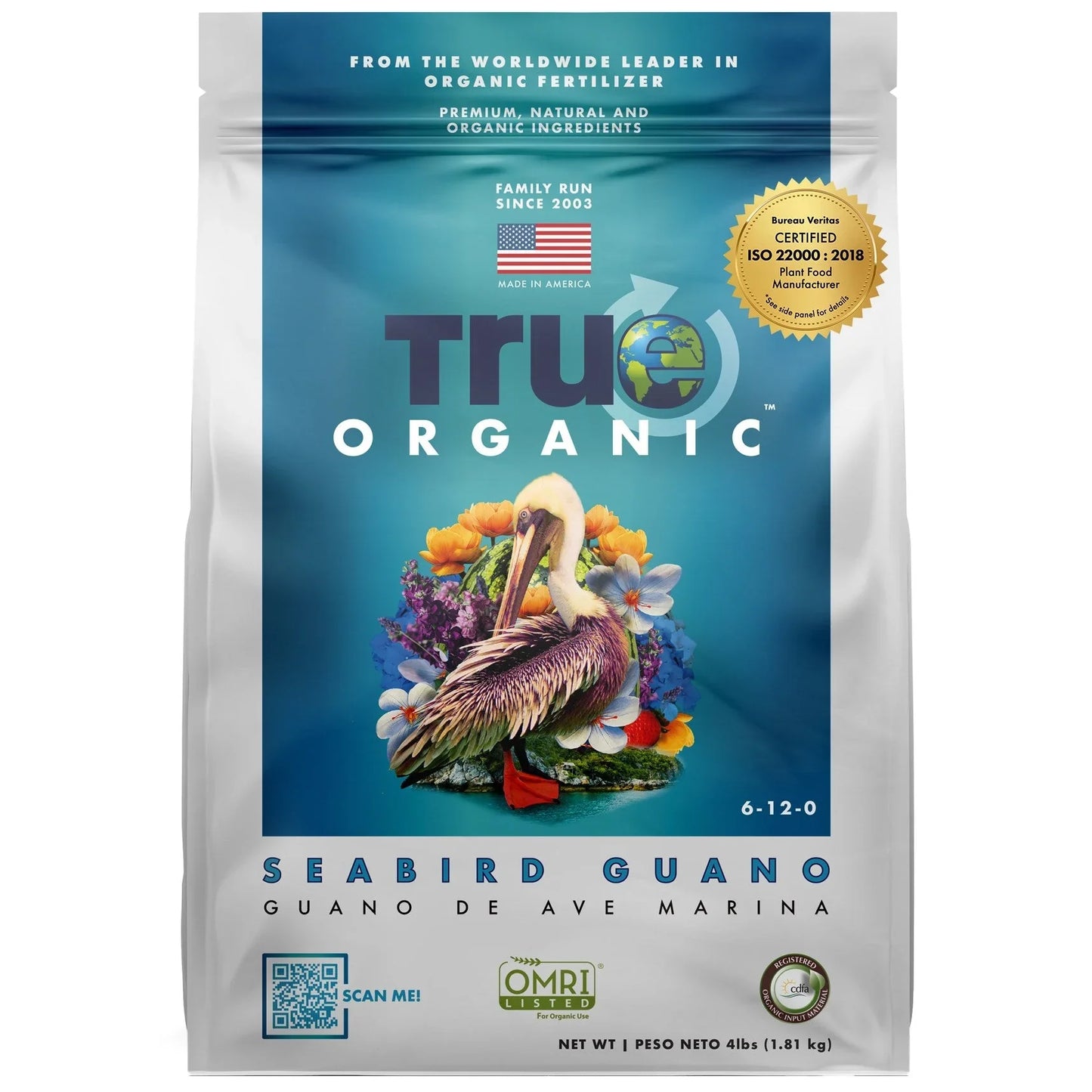 True Organic Seabird Guano 4lbs BFG Supply Co