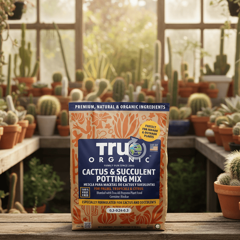 True Organic - Cactus & Succulent Potting Mix 8qt BFG Supply Co