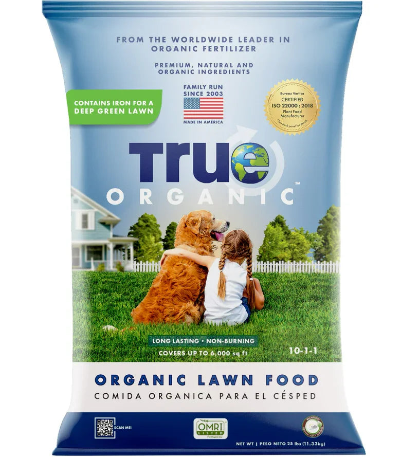plant based organic lawn fertilizer True Organic Lawn Food 25lbs