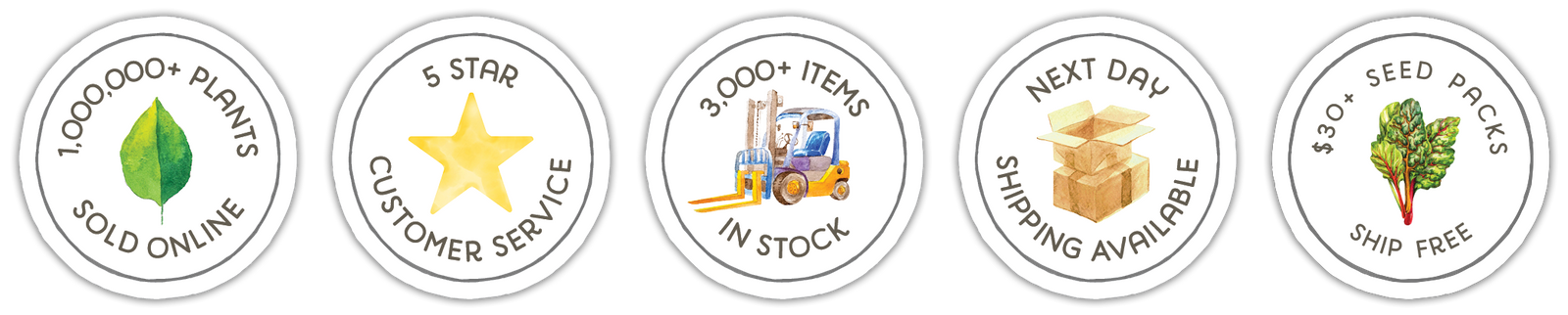 Grow organic 5 circle trust banner