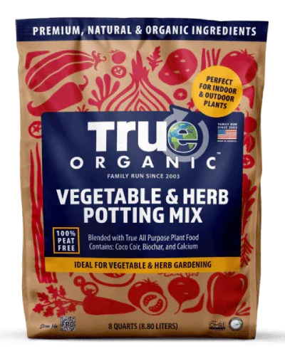 True Organic - Vegetable & Herb Potting Mix 8qt BFG Supply Co