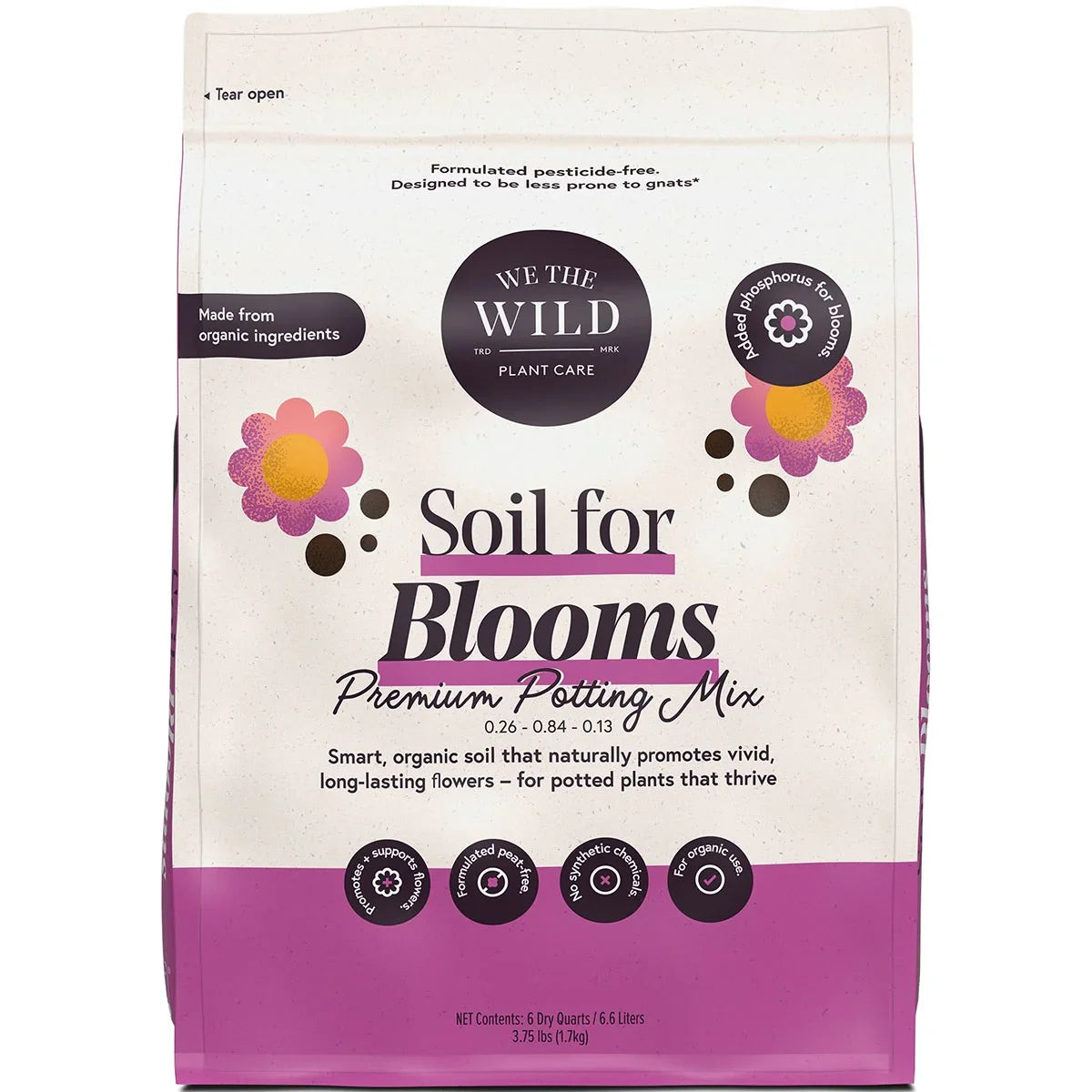 We The Wild - Soil That Blooms Potting Soil 6qt BFG Supply Co