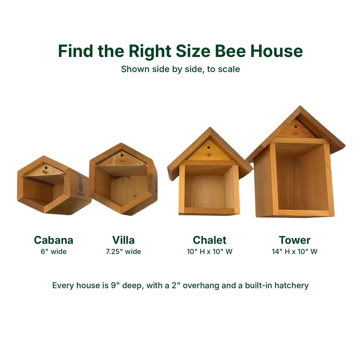 Chalet Cedar Bee House CrownBees
