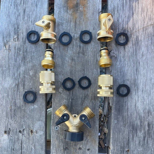 Brass Hose Organization Bundle - Organize Your Garden Hose The Celtic Farm