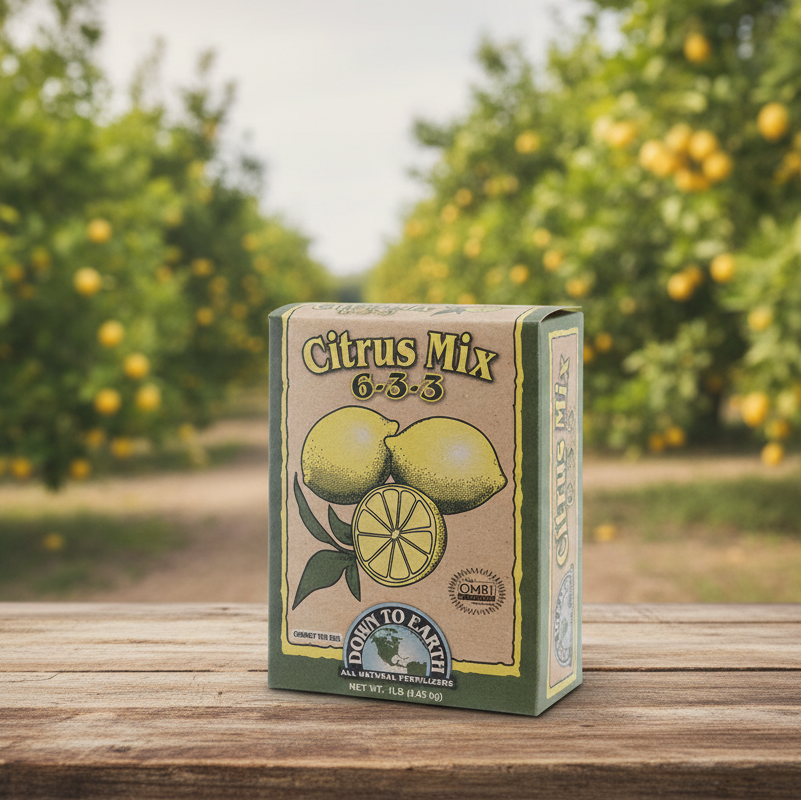 Citrus Mix Fertilizer 6-3-3 (1 lb box) Down to Earth