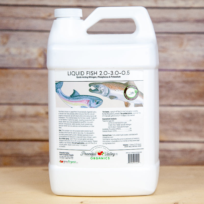 Peaceful Valley Organic Liquid Fish 2-3-0.5 1 Gallon Grow Organic