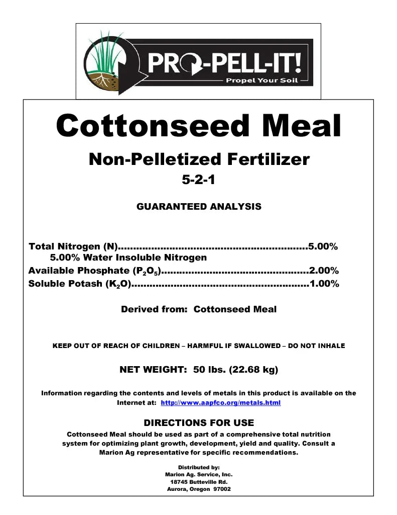 cotton plant fertilizer requirements Cottonseed Meal (50 Lb) for Sale – Grow Organic