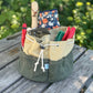 Garden Bucket Bag - Heavy Waxed Canvas The Celtic Farm