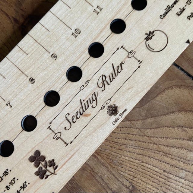 Garden Gift Set - American Hardwood Seed and Bed Ruler, Dibblers, Pot Tamper and Markers The Celtic Farm