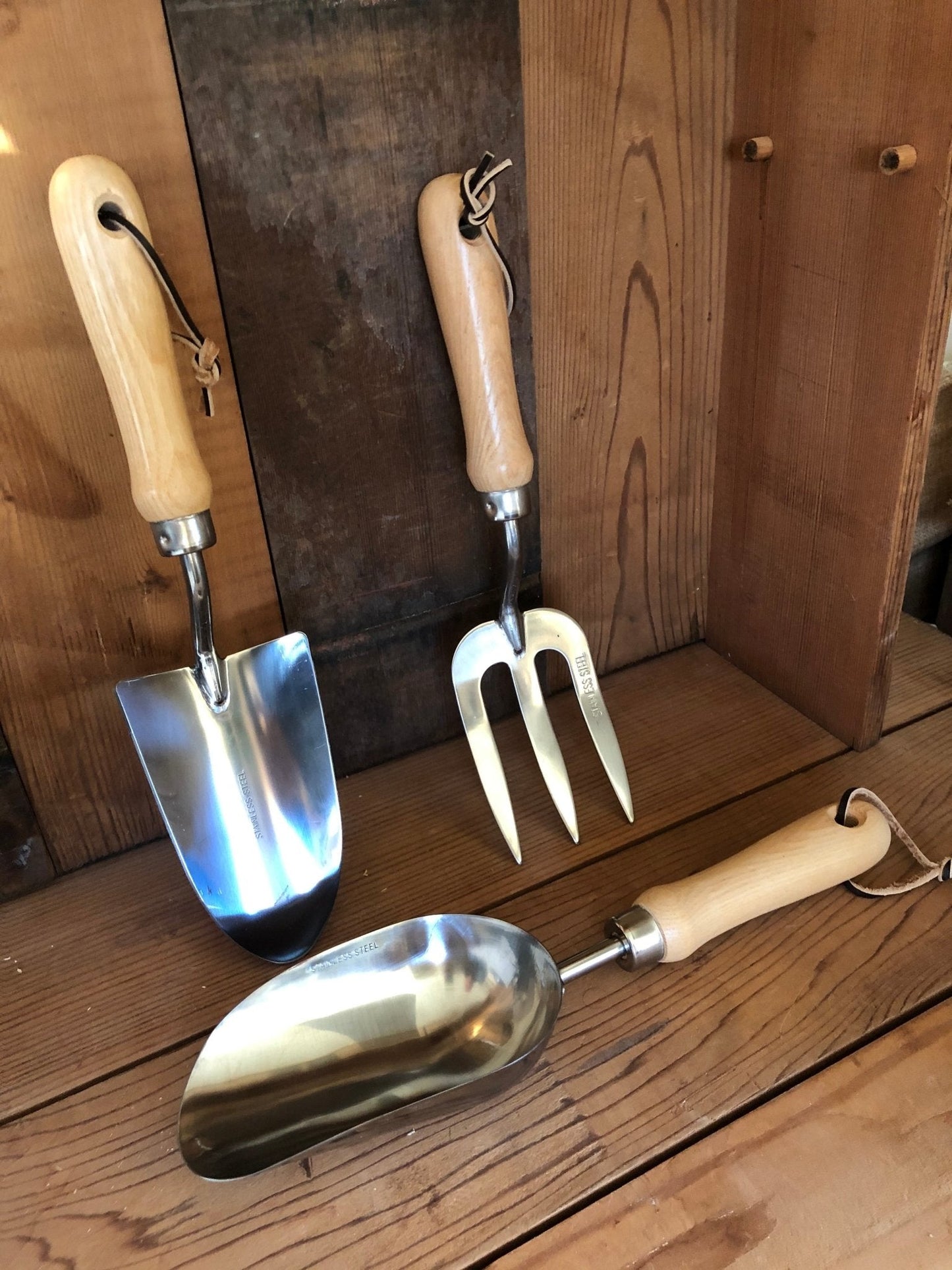 Garden Hand Tool Set - Hardwood and Stainless The Celtic Farm