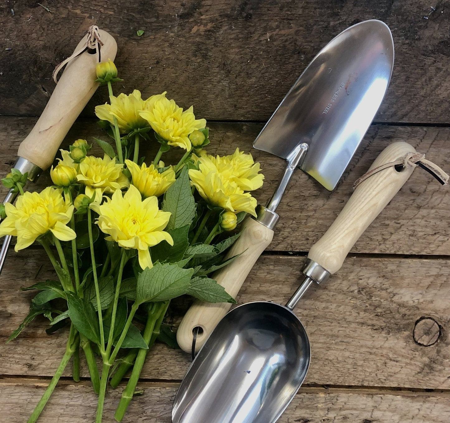Garden Hand Tool Set - Hardwood and Stainless The Celtic Farm