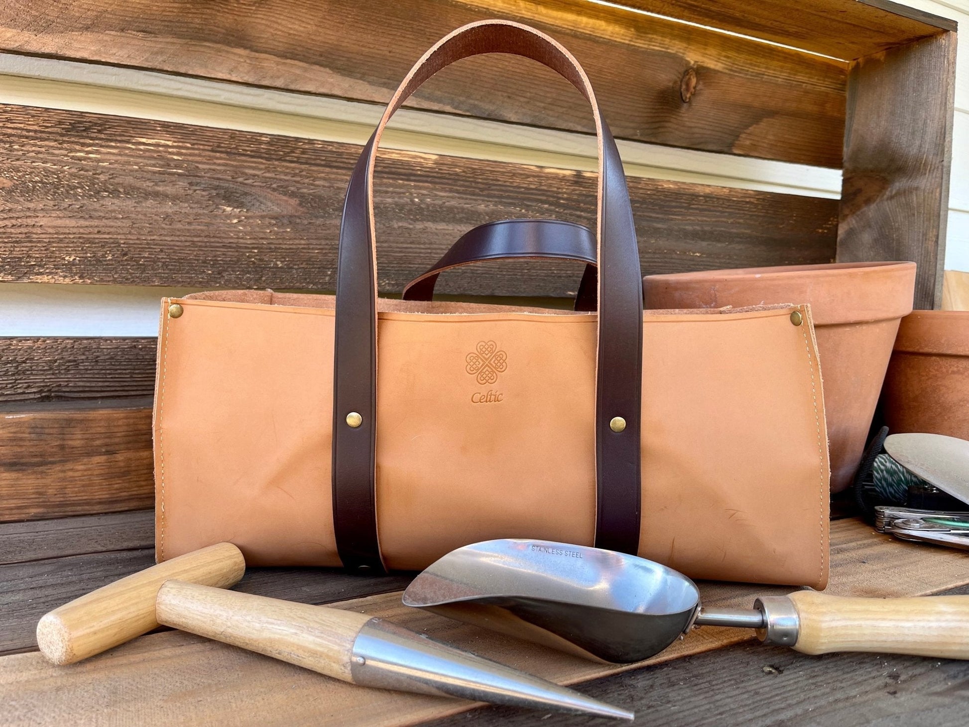 Garden Master Tool Set - 5 Tool Gardening Set Add Leather Garden Bag (+ $99) The Celtic Farm