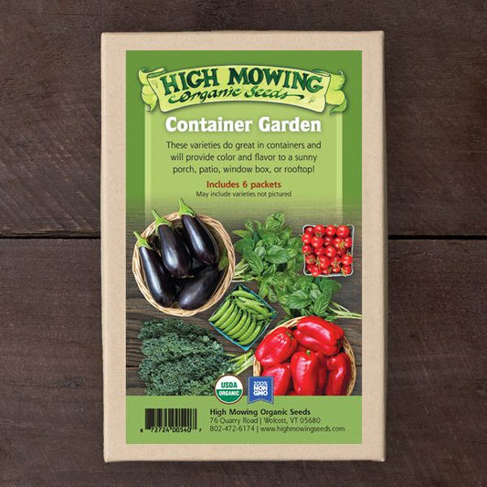 Organic Container Garden 6 Seeds Packets