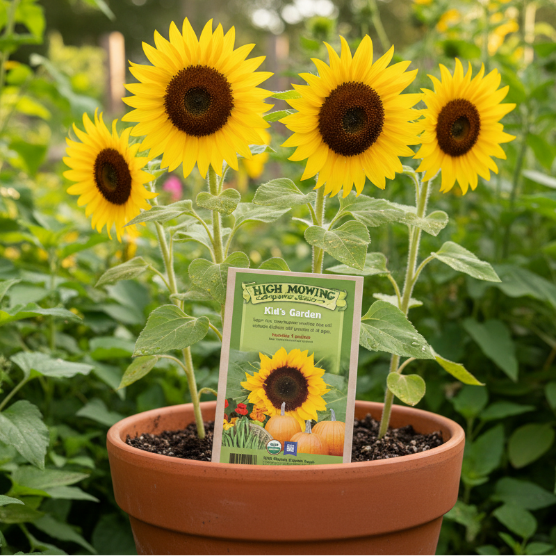 Organic Kid's Garden 5 Seeds Packets High Mowing Seeds