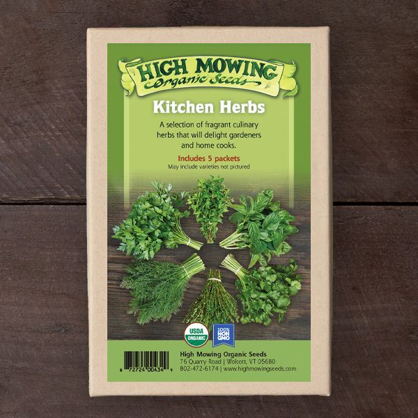 Organic Kitchen Herbs 5 Seeds Packets High Mowing Seeds