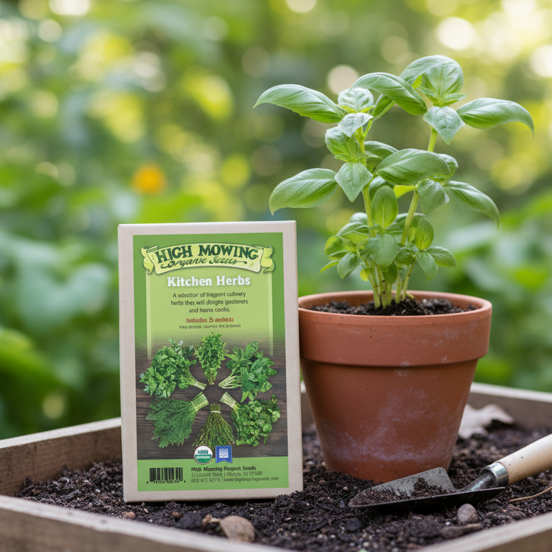 Organic Kitchen Herbs 5 Seeds Packets High Mowing Seeds
